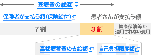 医療機関ごとの自己負担額の合算